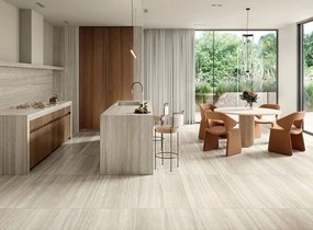 Piastrella da rivestimento interno ed esterno 120 x 280 cm Sp. 6 mm rettificato Paradiso in gres porcellanato satinato avorio traffico medio forte (pei 3/5) R10 3.36 mq