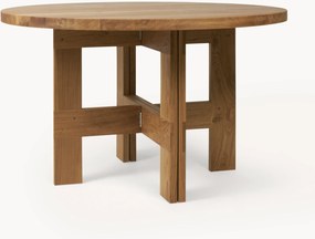 Tavolo rotondo in legno di quercia Farmhouse Ø 120 cm