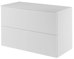 Mobile da bagno sotto lavabo Neo bianco laccato L 105 x H 65 x P 48.3 cm 2 cassetti, lavabo non incluso