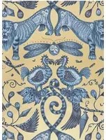 Clarke & Clarke Carta da parati Extinct - Blue