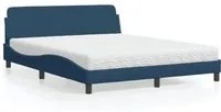 Letto con Materasso Blu 160x200 cm in Tessuto 3208430