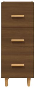 Credenza rovere marrone 34,5x34x90 cm in legno multistrato