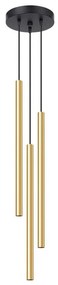 Sollux SL.1197 - Lampadario a sospensione con filo PASTELO 3xG9/8W/230V oro