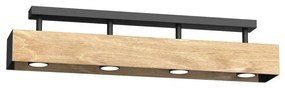 Plafoniera MAISON 4xGU10/8W/230V rovere