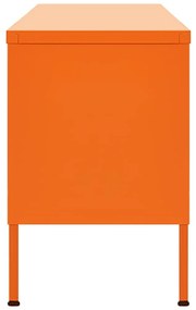 Mobile tv arancione 105x35x50 cm in acciaio