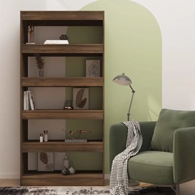 Libreria/divisorio marrone rovere 80x30x166 cm in truciolato