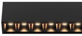 Plafoniera Lineare LED 40W 120cm,DALI2 - driver Philips Bianca o nera Colore Bianco Variabile CCT, Colore del corpo Nero