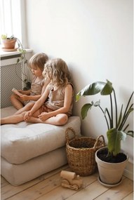 Pouf da divano in velluto a coste di alghe marine More - Karup Design