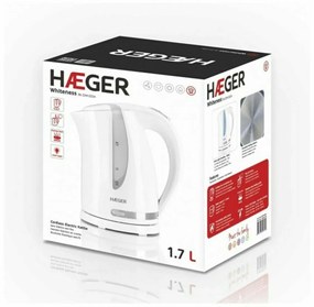 Bollitore Haeger EK-22W.022A Acciaio inossidabile Bianco 2200 W 1,7 L