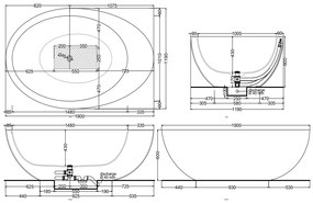 Cielo le giare vasca freestanding 190x119 con troppopieno non visibile in livingtec arenaria