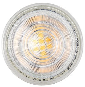 Set van 5 GU10 50mm dimbare LED lampen helder 4.9W 430 lm 2700K