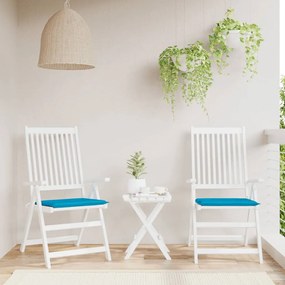 Cuscini Per Sedia 2 Pz Blu 50x50x3 Cm İn Tessuto Oxford /
