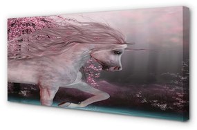 Quadro su tela Lago dell'albero unicorno 100x50 cm