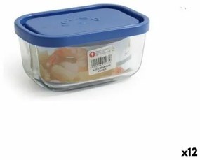 Porta pranzo Borgonovo Azzurro Rettangolare 400 ml 13,5 x 9,5 x 6,5 cm (12 Unità)