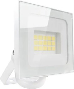 Faro LED 10W IP65 in Alluminio Bianco con OSRAM chip LED Colore Bianco Caldo 3.000K