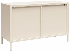 Vetrina in metallo crema 100x64x40 cm Luna - Støraa