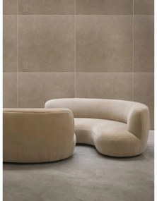 Piastrella da pavimento e rivestimento interno 100 x 100 cm Sp. 3.5 mm rettificato Concrete Tabacco in gres porcellanato opaco tabacco traffico intenso (pei 4/5) R9