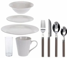 Set di Stoviglie Excellent Houseware Stockholm Porcellana Bianco 36 Pezzi