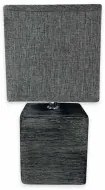 Lampada da tavolo Versa Cubo Black Nero Ceramica Ø 13 x 32 cm