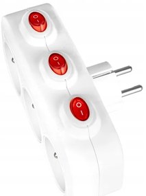 Multipresa 3 prese con interruttori