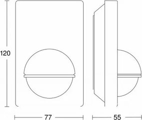 STEINEL 603113 - Sensore movimento esterno IS 180-2 nero IP54