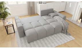 Divano angolare variabile grigio chiaro Luki - Ropez