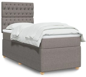 Giroletto A Molle Con Materasso Tortora 100x200 Cm İn Tessuto /