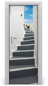 Adesivo per porta Santorini Grecia 75x205 cm