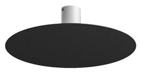 Plafoniera Moderna Disk Metallo Nero 5 Luci Gx53