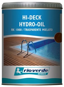 Renner rk 1000 750ml trasparente mielato olio per decking bordi piscina deck verande passerelle