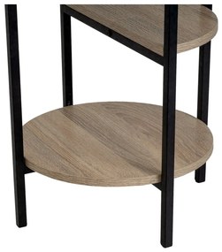 Scaffale nero effetto rovere naturale 40x80 cm - Casa Selección