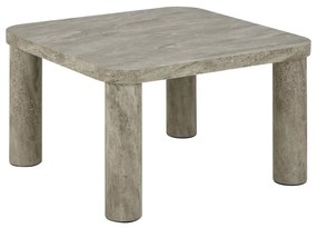 Tavolino da salotto grigio chiaro con effetto marmo 60x60 cm Solano – Actona