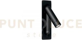 Applique a parete led ad incasso orientabile defoe nera 3w 300lm 30...