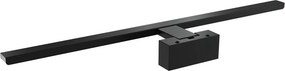 Lampada LED da Specchio 60cm Nera 12W IP54 Tripla Installazione Colore Bianco Naturale 4.000K
