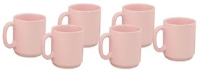 Set di 6 tazze classiche rosa, 330 ml - Kütahya Porselen