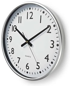 Nedis CLWA016PC38AL - Orologio da parete Ø 38 cm 1xAA bianco