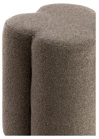 Sgabello marrone in tessuto bouclé Nalani - Light &amp; Living