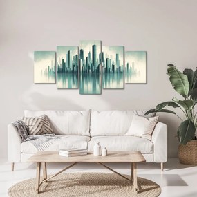 Quadro su tela – Grattacieli avvolti nella nebbia