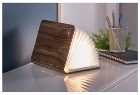 Lampada da tavolo marrone con paralume in tessuto (altezza totale 2,5 cm) Booklight – Gingko