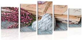 Quadri 5 pezzi – Lettere nostalgiche
