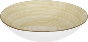 Piatto fondo porcellana verde 20,2 cm Petali