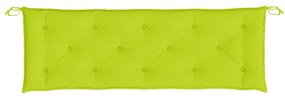 Cuscino per Panca Verde Brillante 150x50x3 cm in Tessuto Oxford