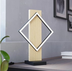 Eglo 901932 - Lampada da tavolo LED BOYAL LED/13W/230V nera/beige