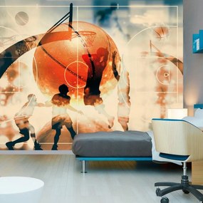 Fotomurale adesivo  Amo il basket!  Larghezza x Altezza Home decor 98x70