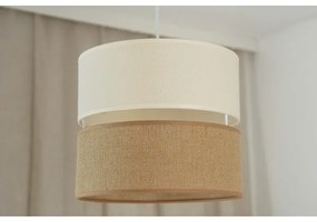 Brilagi - Lampadario a cavo ROYAL YUTE 1xE27/15W/230V Ø 25 cm beige crema