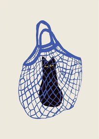 Poster 30x40 cm The Cat’s In The Bag – Chloe Purpero Johnson – The Poster Club