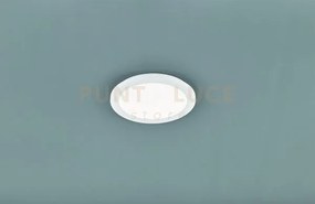 Camillus plafoniera led tonda metallo bianco opaco con funzione dim...