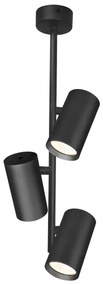 Brilagi - Lampadario a sospensione con supporto rigido SELE VERTICAL 3xGU10/30W/230V nero