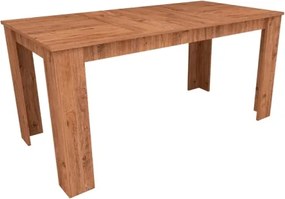 Tavolo Da Pranzo Fisso 80x160 Cm Da Cucina Effetto Legno Demis Rovere