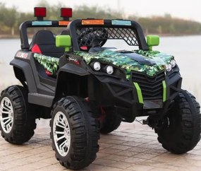 Auto a batteria per bambini unica JEEP verde